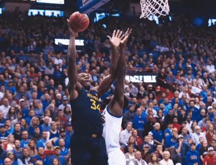 The Mountaineers fall short against Jayhawks at Allen Fieldhouse