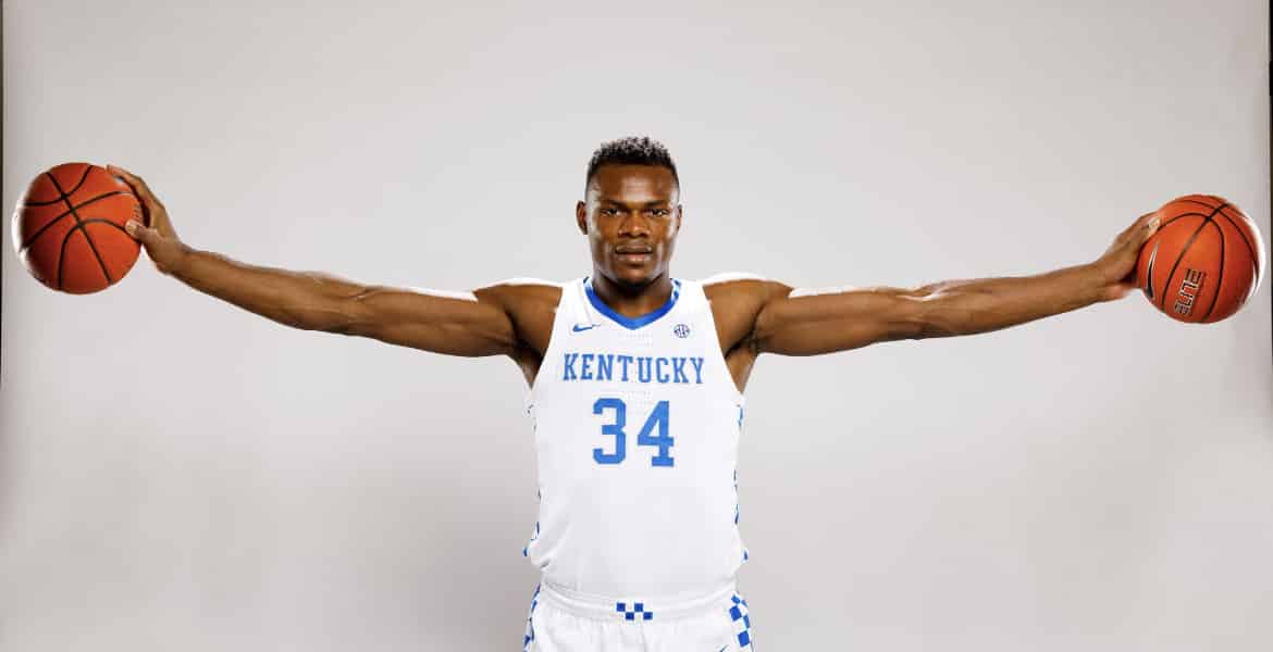 Oscar Tshiebwe Highlights from Kentucky Practice