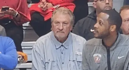 Bob Huggins Attends Basketball Game at The Greenbrier