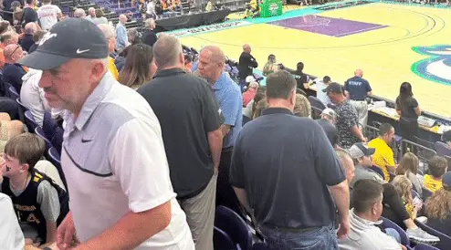 Interesting Spectator at West Virginia Basketball Game