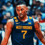Darian DeVries Pumped Following West Virginia's Upset Win at Kansas Screenshot 2025-01-01 10.51.24 AM